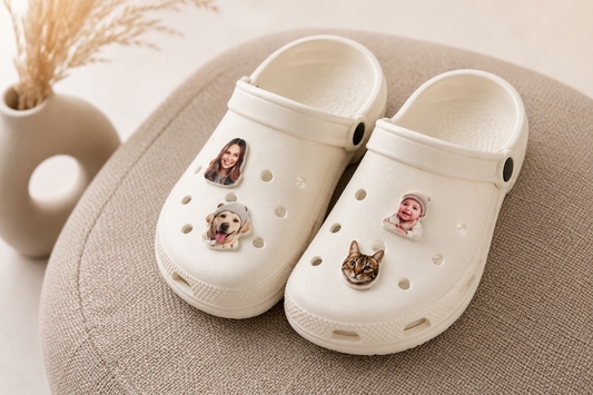 Pin portrait personnalisé pour sabots  | Shoeslaces
