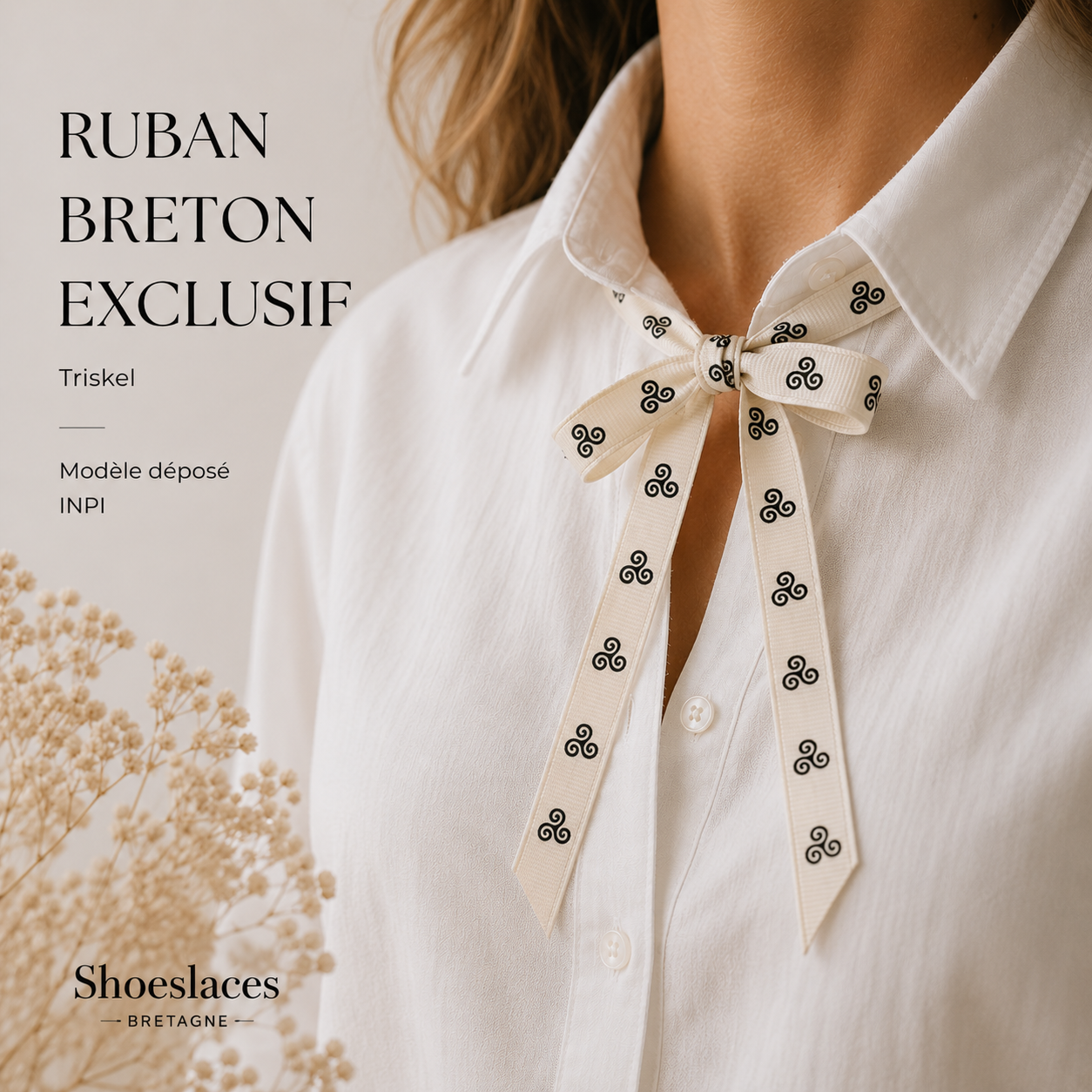 🎗️ Ruban drapeau breton - À coudre Gwenn ha Du | Shoeslaces