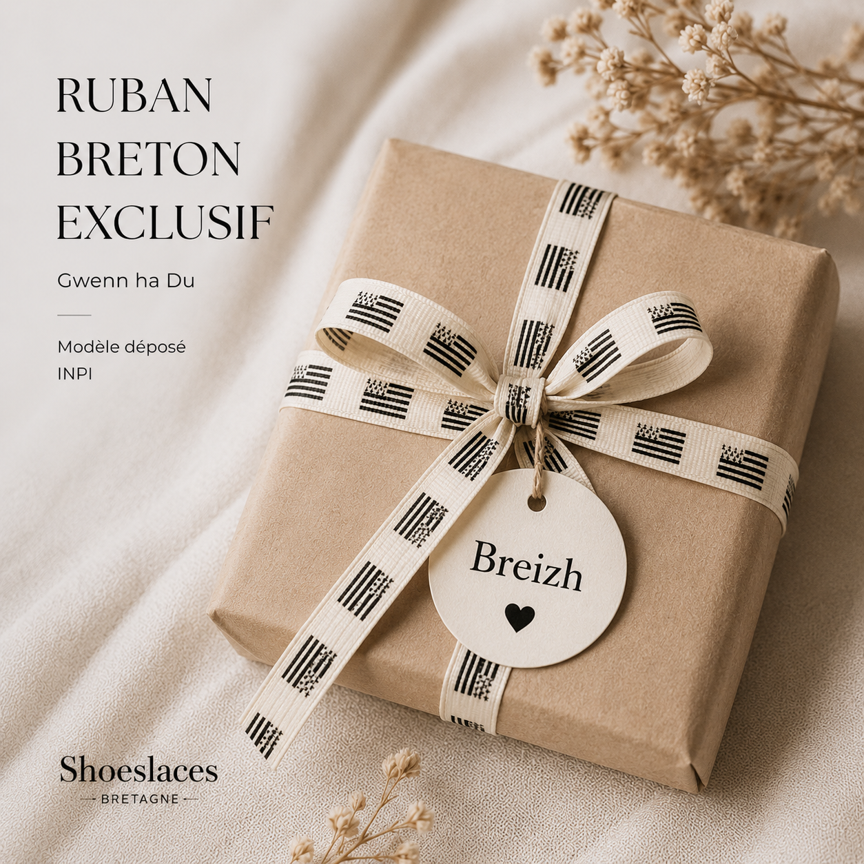 🎗️ Ruban drapeau breton - À coudre Gwenn ha Du | Shoeslaces