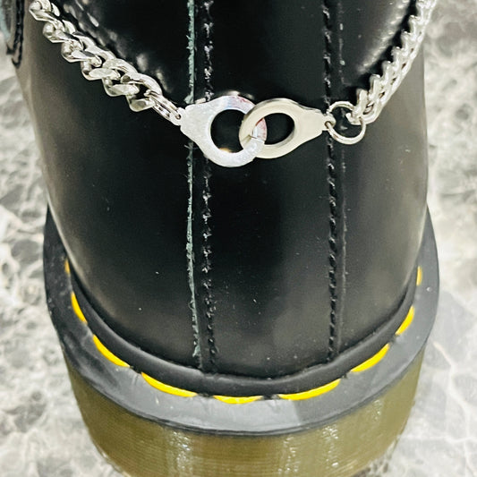 Chaîne menottes acier inoxydable pour Customiser vos boots | Shoeslaces - Shoeslaces-fr