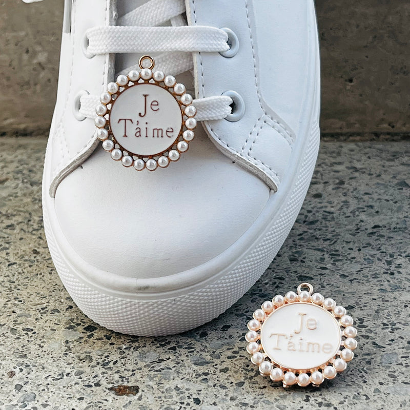 Bijoux - Charms de chaussures "Je t'aime" - Shoeslaces-fr