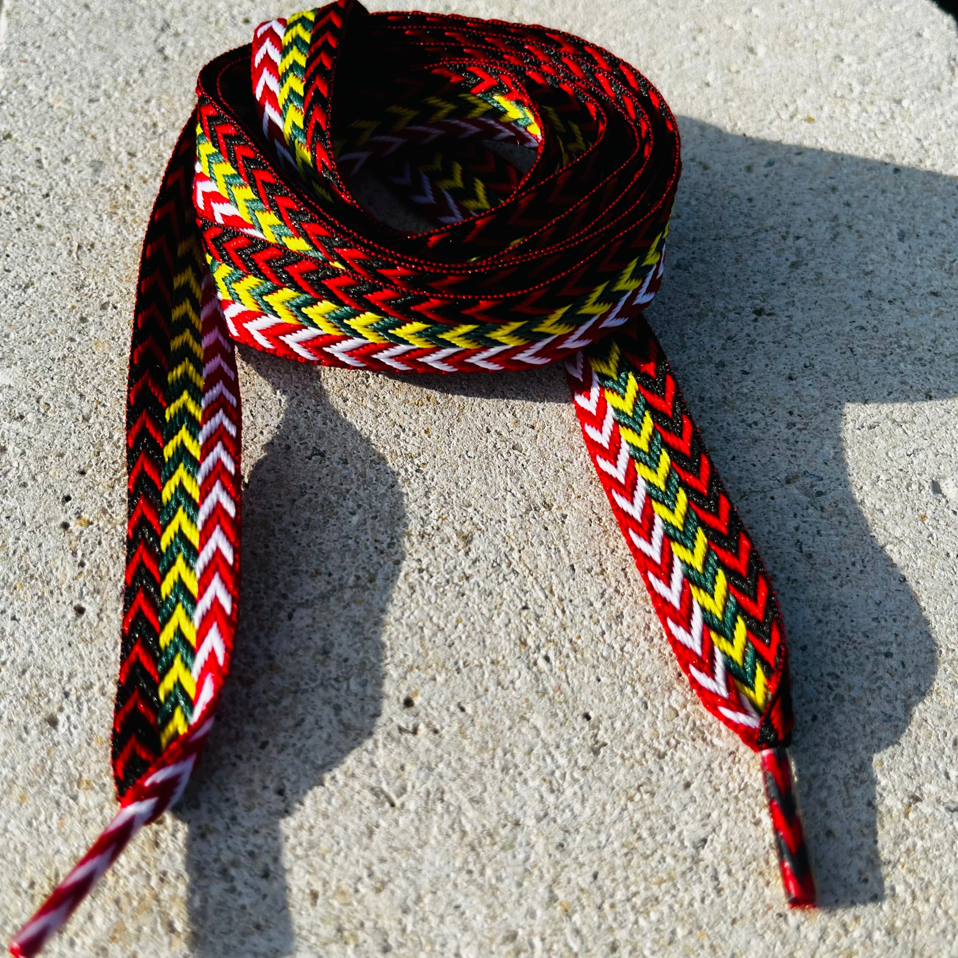 Lacets de chaussures BRESILIENS (1,5 cm de large)  |  Shoeslaces - Shoeslaces-fr