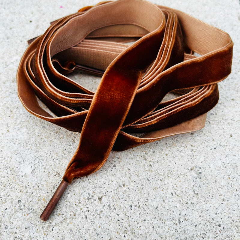 Lacets ruban velours on sale