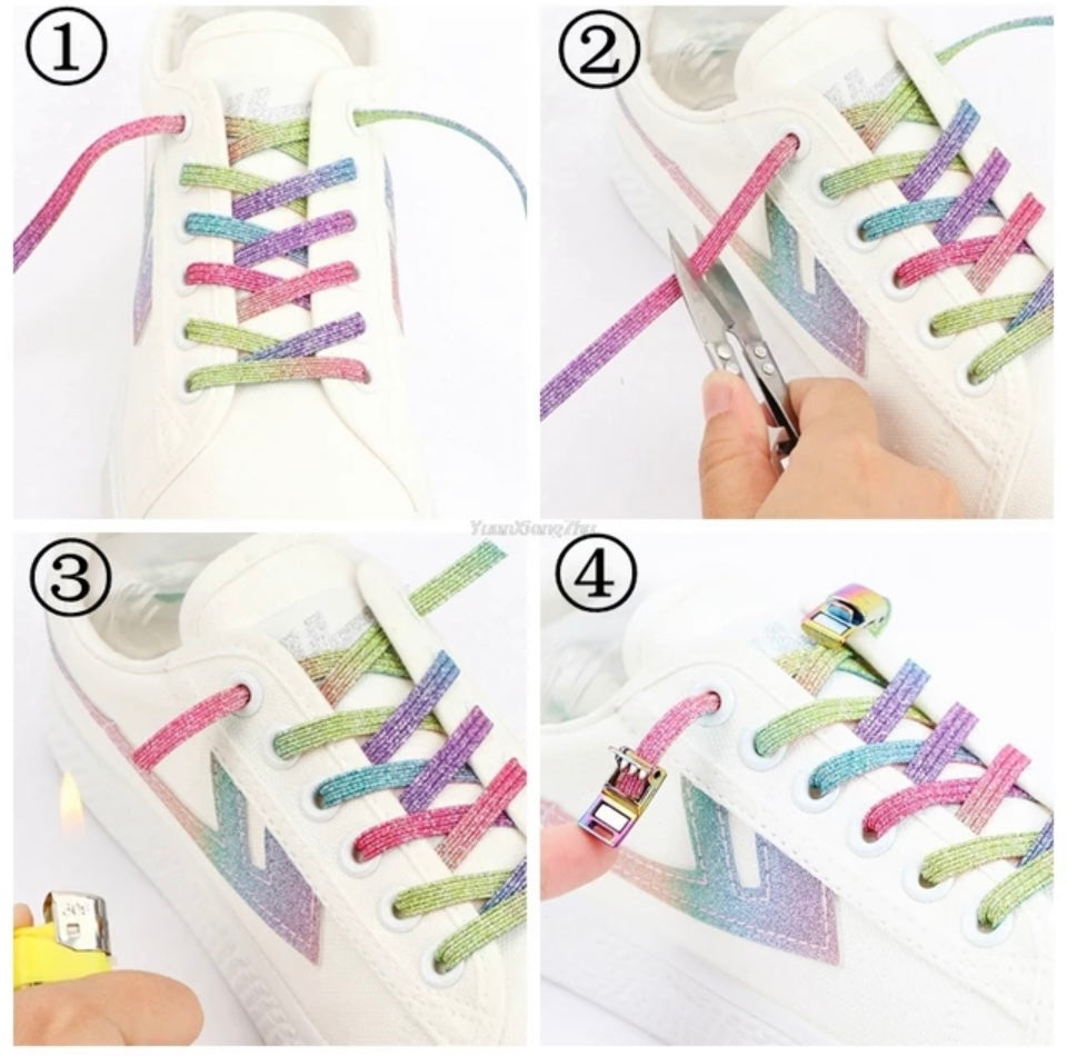 Lacets de chaussures ELASTIQUES SANS LAÇAGE |  Shoeslaces - Shoeslaces-fr