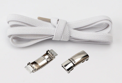 Lacets Elastiques Magnétiques blanc - Shoeslaces-fr