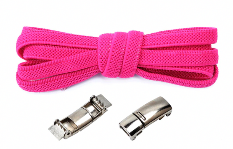 Lacets Elastiques Magnétiques fuchsia - Shoeslaces-fr