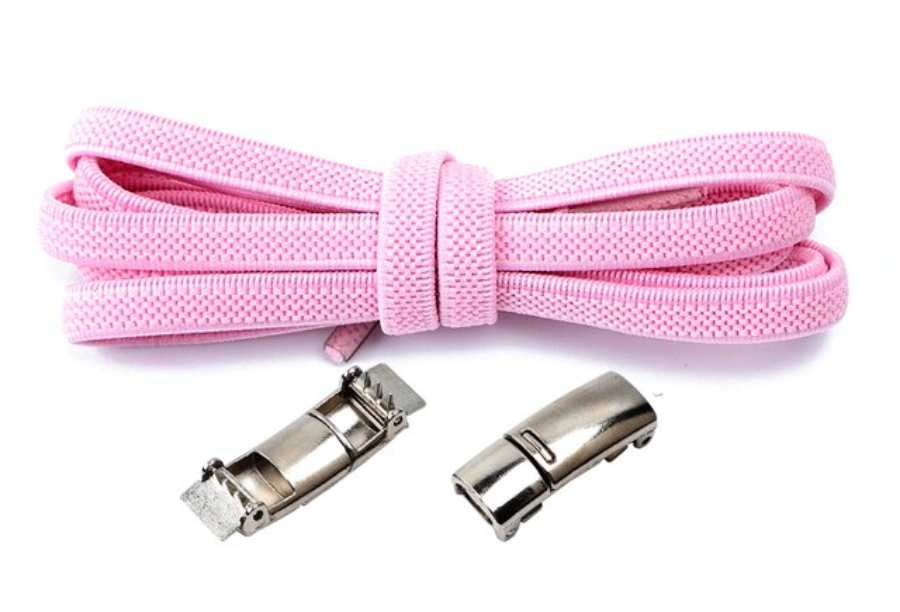 Lacets Elastiques Magnétiques rose- Shoeslaces-fr