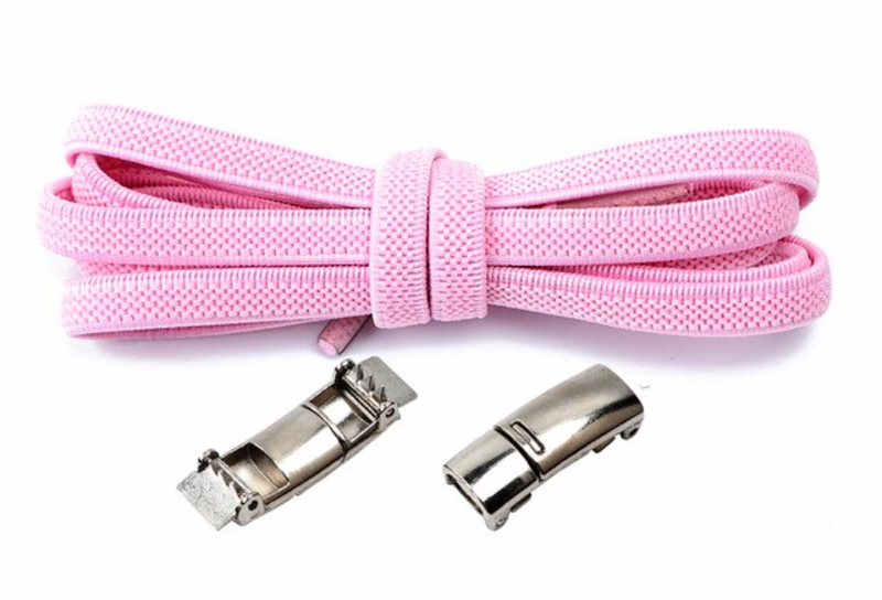 Lacets Elastiques Magnétiques rose- Shoeslaces-fr
